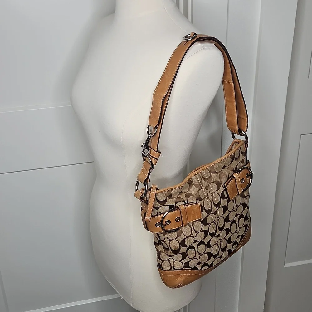 Authentic Coach Monogram Leather SOHO Crossbody Shoulder Bag - Picture 15 of 15